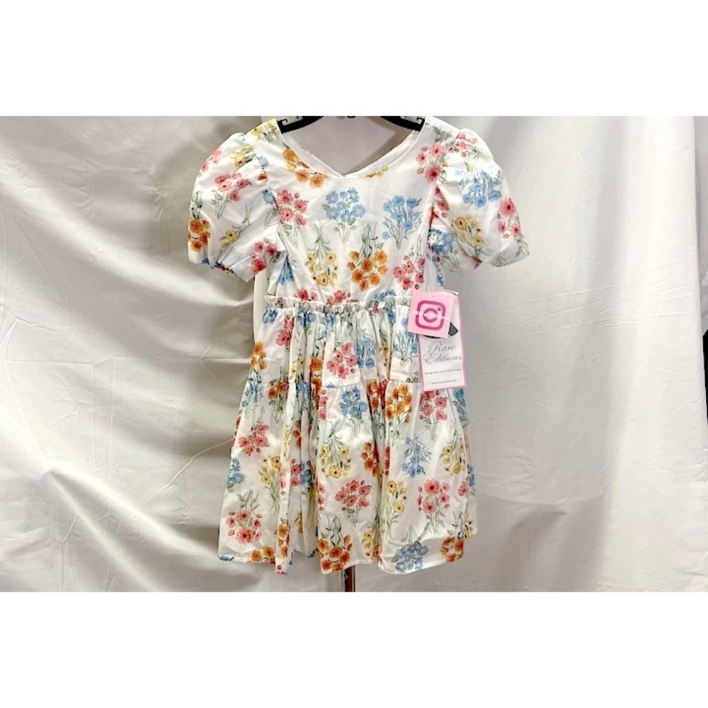 Rare Editions Cream Floral with Ruffles &‎ Bows Size 6X